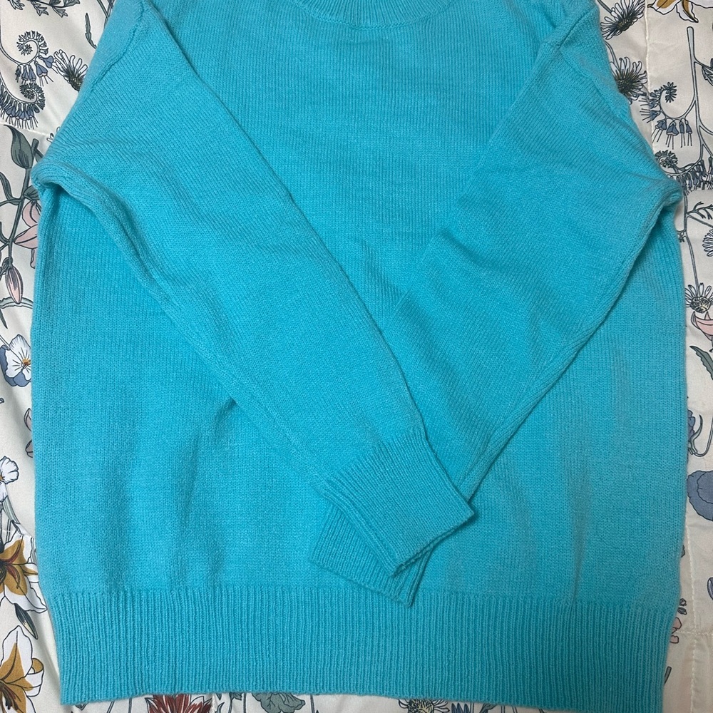 Teal sweater
